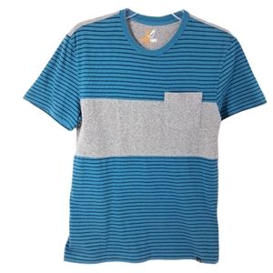 Amplify‎ Boys Green & Grey Stripped Shirt Size S